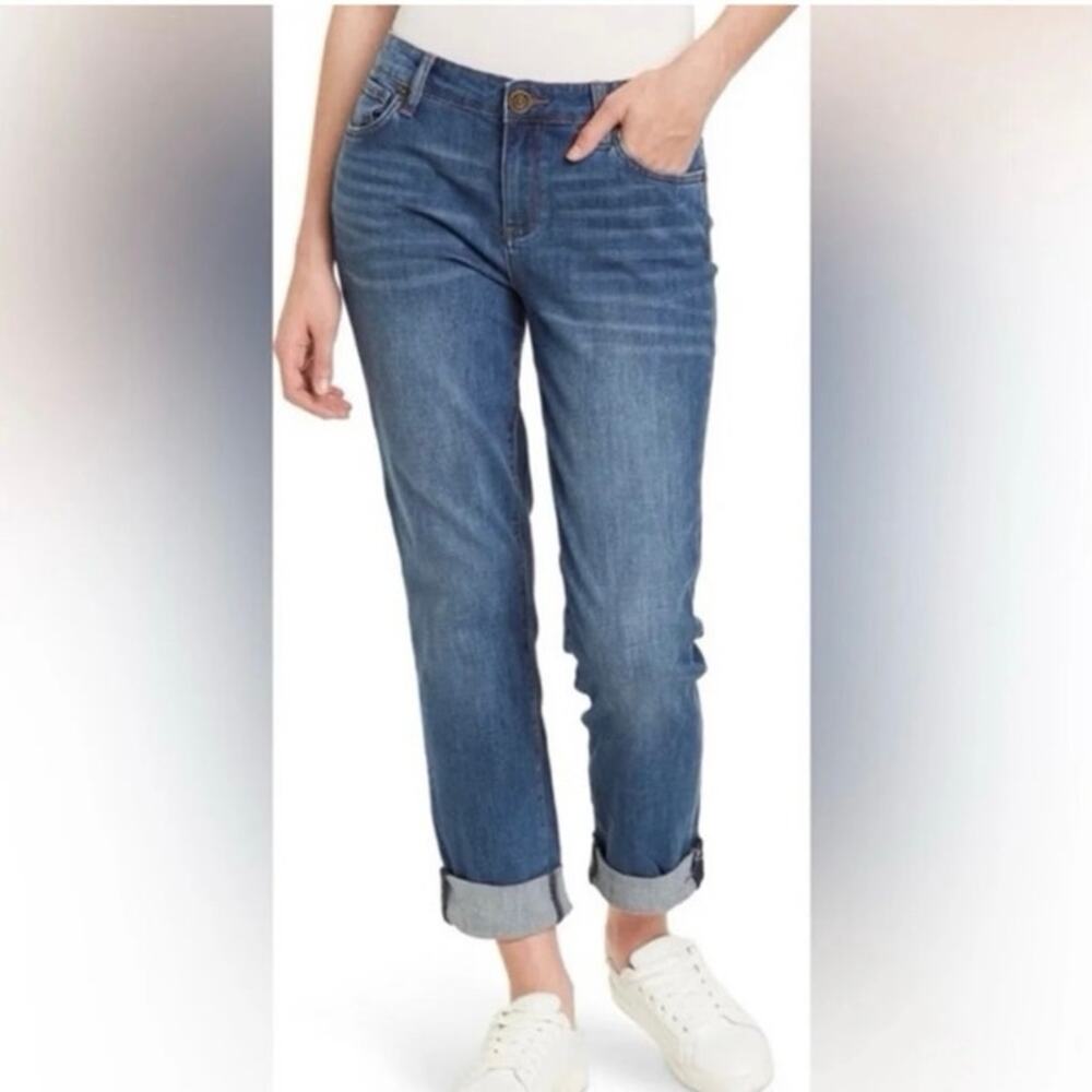 NEW! KUT from the Kloth Carrie Boyfriend Jeans Womens Size 12 Denim Relaxed Fit - Picture 12 of 12
